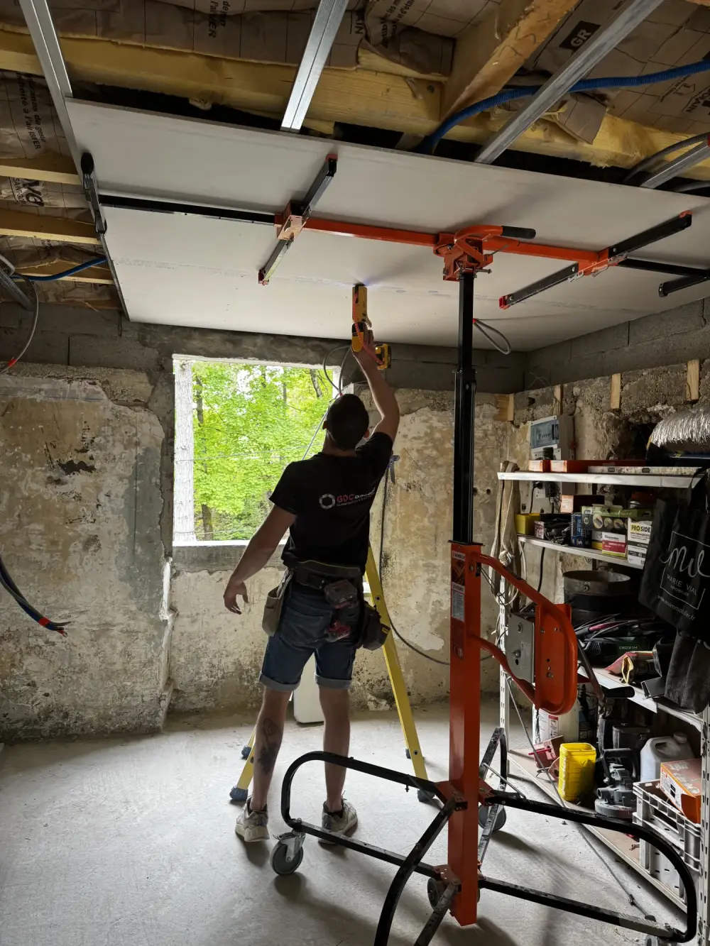 Création d’une nouvelle pièce dans un garage